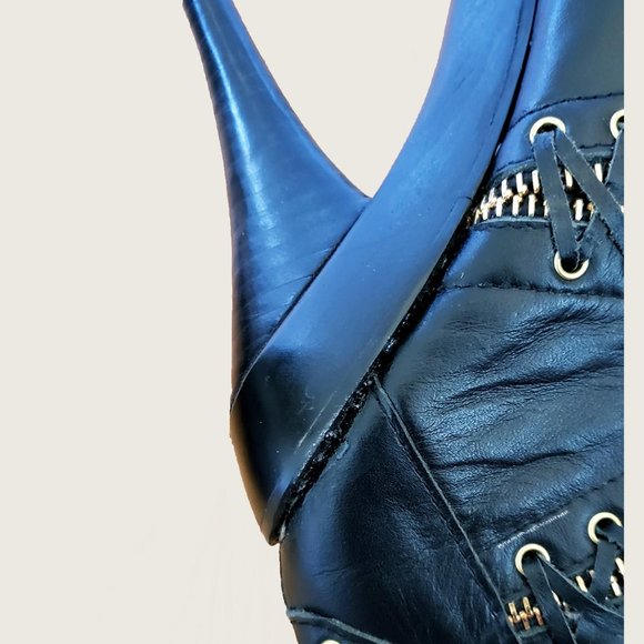 Jeffrey Campbell Leather Stiletto Boots - Picture 7 of 10